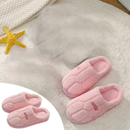 

Weloille Cotton Slippers Women s Winter Home Indoor Home Warm Non-Slip Thick-Soled Couple New Wool Slippers Men s Fall And Winter