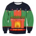 thumbnail image 1 of Sudadera con cuello redondo de gran tamaño para hombre y mujer, jerséis de pareja, ropa de calle Harajuku, chándal de Navidad feo, 1 of 4