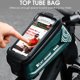 thumbnail image 4 of Tubo impermeable del bolso del marco delantero del teléfono de la Verde Sunnimix soporte para teléfono de bicicleta, 4 of 7