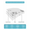 thumbnail image 5 of Wildflower Leaf Queen Size Down Alternative Comforter, Lightweight Comforter Quilt Bedding Set with Pillow Shams Grey Floral Botanical White Watercolor All Seasons Bed Comforter Duvet Insert 90"x96", 5 of 7