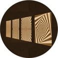 thumbnail image 1 of Ahgly Company Indoor Square Patterned Light Brown Area Rugs, 3' Square, 1 of 1