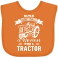 thumbnail image 3 of Inktastic Tractor Woman Girls Baby Bib, 3 of 4