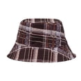 thumbnail image 2 of CHUMUD Fashionable Vintage Plaid Bucket Hat for Men Women Unisex Fisherman Cap Summer Travel Beach Sun Hats for Outdoor Headwear, 2 of 3