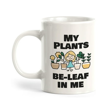 

My Plants Be-Leaf in Me 11oz Plastic Coffee Mug