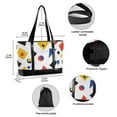 thumbnail image 2 of FORMRS Laptop Tote Bag for Women with 15.6" Computer Compartments Handbag, Black Simple Shapes, 2 of 7