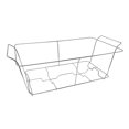 thumbnail image 1 of Party Essentials Deluxe Full Size Heavy Duty Chafing Rack, Wire Buffet Rack Stand, Serving Trays Frame Food Warmer, Chrome (Case of 12), 1 of 4