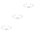 thumbnail image 4 of Minnieouse de metal Encanto Estilo simple Chicas Brazalete abierta Decoración del cuerpo Accesorio de moda Pulseras Brazalete Plata Type1 NO1 Minnieouse CBP234434, 4 of 6