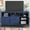 Navy Blue, variant on UWR-Nite Wood TV Stand with Storage Cabinets and Drawers Entertainment Center Console Table for TV's up to 68 Inch Buffet Sideboard Living Room, Dining Room Console