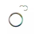 thumbnail image 6 of K-KED 2PCS Stainless Steel Nose Lip Ear Ring Hinged Septum Clicker Hoop Body Piercing-20G 6mm-Rose Gold, 6 of 8