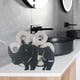 thumbnail image 5 of Soporte de papel higiénico de hierro, accesorio decorativo y divertido para el baño. Organizador de baño. 36.5x12x23.5cm, 5 of 6