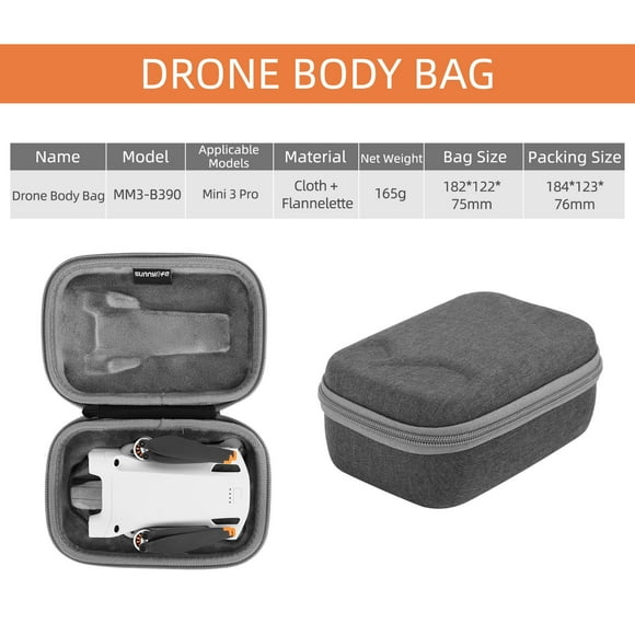 Grande Économie, HWRETIE Sac d'Hélicoptère en Liquidation, Étui 3 Pro Portable pour Voiture, Étui Rigide de Transport Sac de Rangement de Voyage Boîte de Rangement Protectrice pour Accessoires de Drone 3 Pro