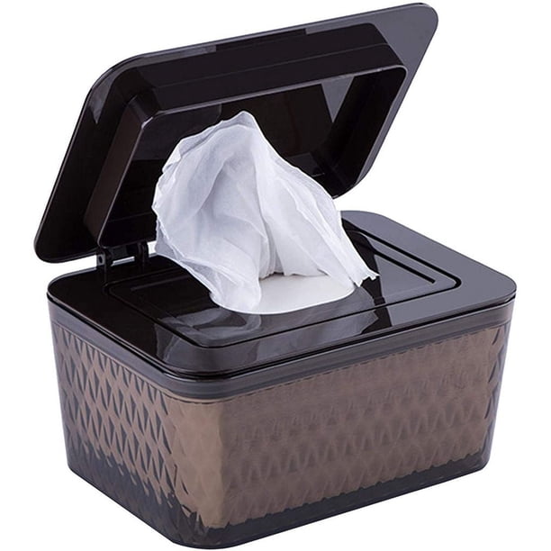 Caja de toallitas húmedas, caja de papel higiénico, dispensador de toallitas húmedas de plástico, caja de toallitas para bebés, estuche para guardar pañuelos, soporte para pañuelos, caja de