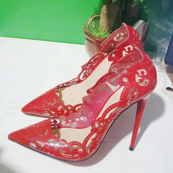 YCNYCHCHY Elegant Mature Hot Sale Ankle Cross Strap Gladiator Shoes Women Sexy Pointed Toe Pumps High Heels Ladies Big Size Black