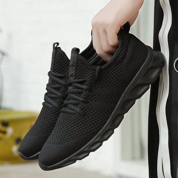 Men Casual Shoes Comfortable Walking Shoes Slip-on Sneakers Breathable Sport Athletic Gym Shoes
