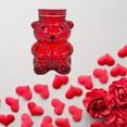 thumbnail image 2 of Valentine’s Day Big Glass Bear Container (Red) – Decorative Jar for Candy, Treats, and Gifts, Perfect for Romantic Home Decor and Celebrations (1-Count) – Includes (1) Exclusive Canzonet Pennette, 2 of 5
