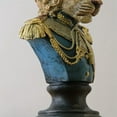 thumbnail image 2 of Retro American Style Lion Head Bust Sculpture, Resin Animal Home Decor Figurine for Living Room, TV Cabinet, Entryway, Nordic Craft Lion Statue Ornament, 2 of 4