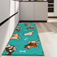 thumbnail image 4 of Cartoon Shiba Inu Dog Kitchen Rug Mat,Kitchen Runner Rugs Non Skid Washable,Decorative Kitchen Floor Mats for Kitchen,Sink,Laundry,17"X47", 4 of 5