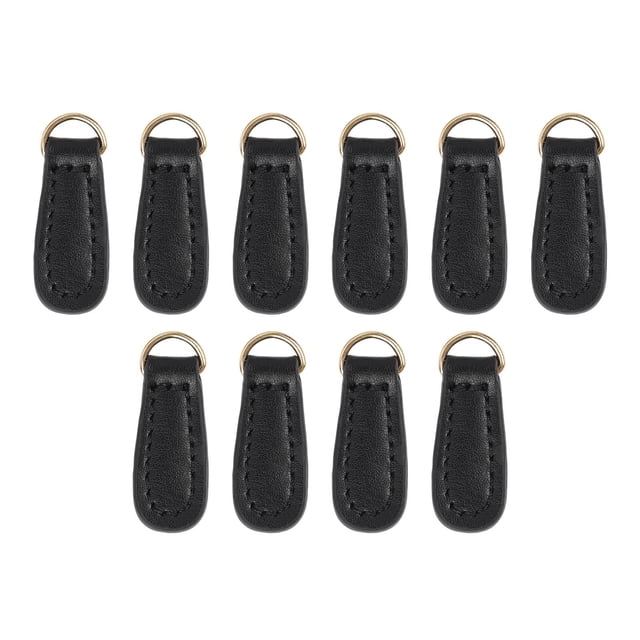 10 Uds Tiradores de cremallera perfecl de cuero PU para accesorios de ropa