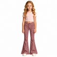 thumbnail image 3 of Tiijoy Girls Stylish Leopard Print Flared Pants Casual Slim Fit Pants, Size 5-16, 3 of 5