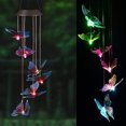 thumbnail image 2 of LINKPAL Solar Wind Chimes Outdoor, Color-Changing LED Hanging Lights for Garden Decoration (Butterfly), 2 of 9