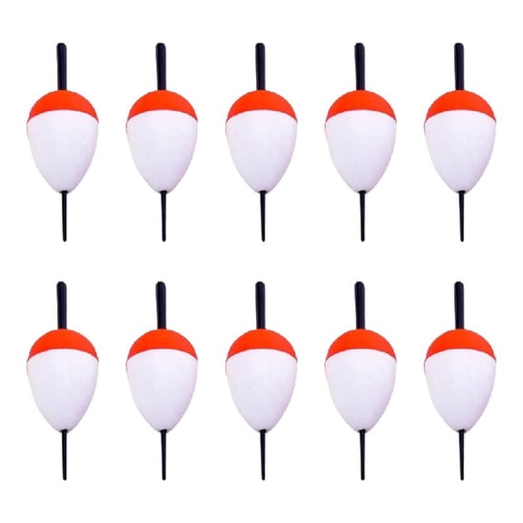 10Pcs Foam Fishing Float Bobber Hard Foam Buoys Sea Rock Fishing Striking Float Fishing Accessories Easy to Use