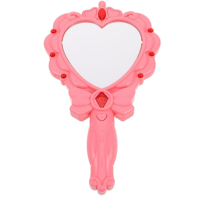 Espejo para festivales para niñas, espejo brillante para niñas, espejo bonito para pared, espejo de mano, espejo de mano pequeño, espejo Led de juguete, espejo para festivales para niños