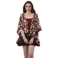 thumbnail image 1 of Moomaya Vêtements de Plage Imprimés pour Femmes Boléro à Franges Cache-Maillot Cardigan, 1 of 5