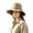 Khaki, variant on Quick Dry Safari Sun Hat Breathable Bucket Hat With Adjustable Chin Strap Uv Protection Travel Hat For Fishing Hiking Beach(Army Green-58Cm)