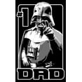 thumbnail image 2 of Men's Star Wars Darth Vader #1 Dad Poster  Pull Over Hoodie Black 3X Large, 2 of 4