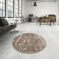 thumbnail image 4 of Ahgly Company Machine Washable Indoor Square Traditional Brown Area Rugs, 6' Square, 4 of 7