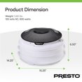 thumbnail image 4 of Presto Dehydro Electric Food Dehydrator, 4-Tray Expandable Dryer Machine, White, 4 of 16