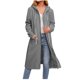 thumbnail image 1 of Full Zip Hoodies for Women Long Coat Fall Winter Casual Solid Long Sleeve Zipper Pocket Hooded Sweatshirt Tops Outwear-rx, 1 of 5