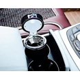 thumbnail image 5 of Cenicero LED portátil con tapa con patrón de diamantes y soporte para coche, 5 of 5