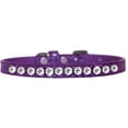 thumbnail image 4 of Dog, Puppy  Pet Designer Croc Collar, "One Row Clear Crystal Rimsets", 4 of 11