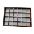 thumbnail image 3 of Bandeja organizadora de madera para joyas, caja para cajón, pendientes, pulseras, broches. 24 compartimentos, 3 of 8
