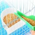 thumbnail image 5 of 4 piezas de repuesto para jaula de loro, comederos blancos para pájaros, vasos de plástico universales con alas, suministros para mascotas para pájaros pequeños., 5 of 5