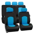 thumbnail image 4 of FH Group Perforated PU Leather Car Seat Covers for Auto Car Sedan SUV Van - Universal Fit Car Seat Protector Waterproof, UV-Resistant with Auto Dash Grip Pad PU008115BLUE-FH1002, 4 of 8