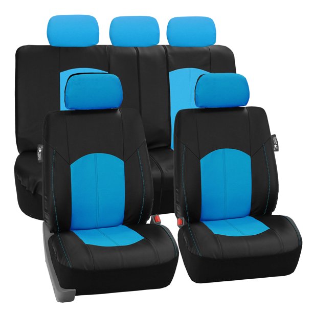 FH Group Highest Grade Faux Leather Seat Covers For Car Truck SUV Van