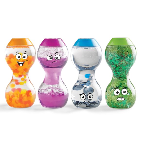 hand2mind Express Your Feelings Sensory Bottles- Excited, Impatient, Lonely, Nervous