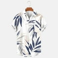 thumbnail image 5 of VBTAPA Men's Hawaiian Shirt Short Sleeve Tropical Vacation Button Down Shirt Summer Beach Floral Palm Shirts on Sale White XXXXXL, 5 of 7