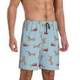 thumbnail image 2 of Lukts Teckel pour Hommes Short de Pyjama, Taille Élastique avec Cordon Short Décontracté, Pyjama Maison-Grand, 2 of 6