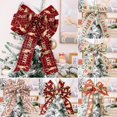 thumbnail image 2 of Cinta De Navidad Bowknot Cableado Múltiples Patrones Más Grueso Anti-desvanecimiento Diseño De Escena De Bricolaje Reutilizable De Gran Tamaño Guirnalda De Árbol De Navidad Colgante De Arco Para, 2 of 4
