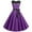 Purple, variant on YYDGH Women's 1950s Vintage Rockabilly Swing Dress Crew Neck Floral Lace Cocktail Party Dress Wedding Prom Evening Dresses Green L