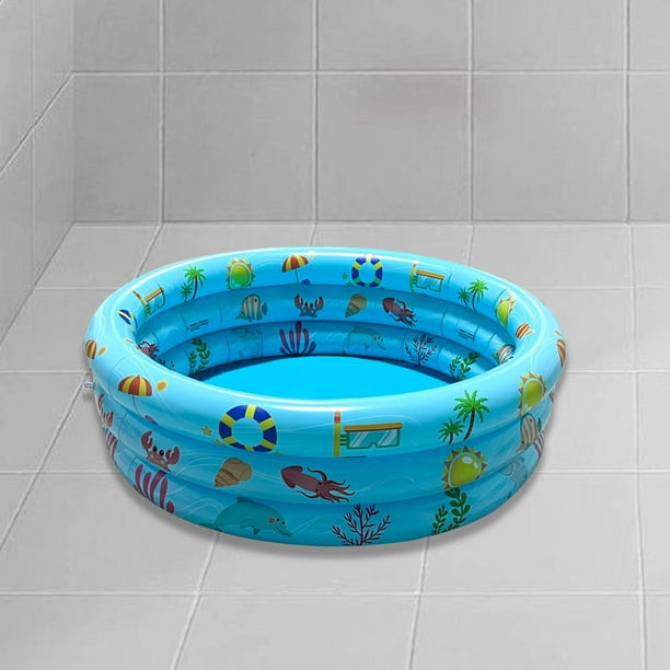 Piscina inflable para niños Piscina infantil de PVC para lcones de playa en interiores Azul