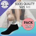 thumbnail image 2 of Yacht & Smith 120 pack Bulk Womens Ankle Socks Low Cut Ankle Socks Size 9-11., 2 of 7