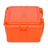 Outdoor Products Large Watertight Case Dry Box, Orange, 8" x 6.75" x 3.5", Polycarbonate