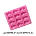 thumbnail image 4 of Naiovety Moldes de cerdo de Chocolate para fiesta, bandeja en relieve de animales de 12 cavidades, decoración de pasteles, molde para hornear, gelatina, Herramientas y accesorios para hornear Naiovety HA081048-00, 4 of 6