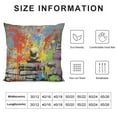 thumbnail image 5 of COMIO  Street Graffiti Art Throw Pillow Covers Decorative Square Cushion Case Modern Farmhouse Pillowcase for Couch Sofa Bed Car Living Room Home Decor, 5 of 5