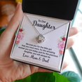 thumbnail image 2 of To Our Daughter We Love You Infinity Knot Necklace Message Card, 2 of 7