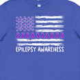 thumbnail image 4 of Inktastic Epilepsy Awareness Purple Ribbons and Flag Youth T-Shirt, 4 of 5